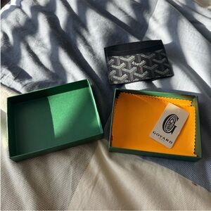 Black Goyard card holder